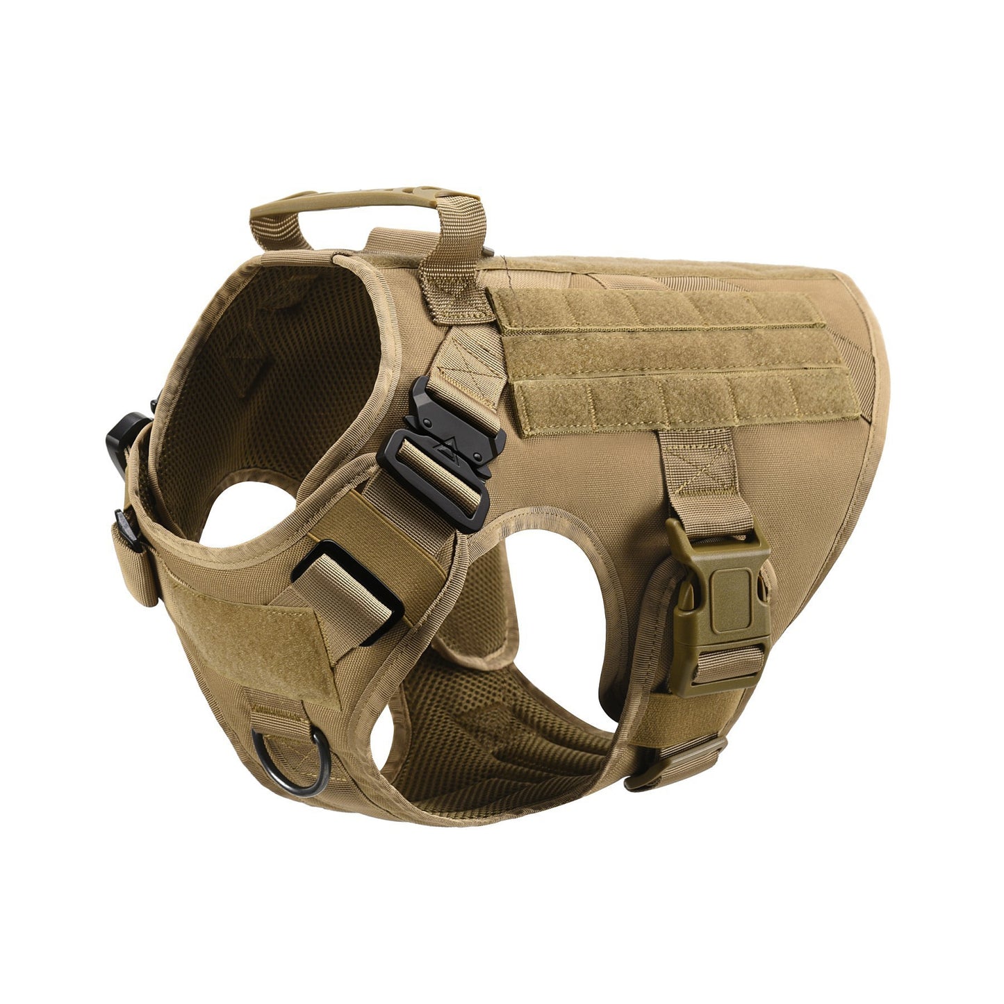 Harnais K9 pour chien, laisse et harnais de poitrine en nylon 1000D camouflage.